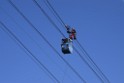 Koelner Seilbahn Gondel blieb haengen Koeln Linksrheinisch P329